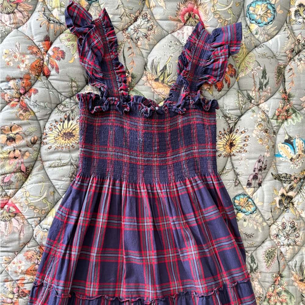 Hill House The Ellie Nap Dress Iris Tartan